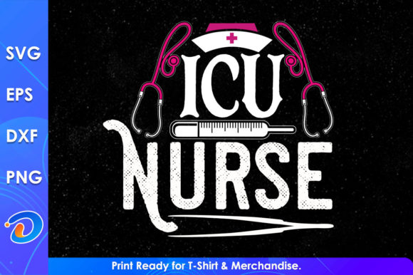 Icu Nurse SVG Files for Embroidery Projects